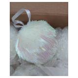 6 Pcs 4\' Large Ball Ornaments for Christmas Trees Pipa Iridescent White Shatterproof Hanging Glitter Sequin Balls Ornaments for Xmas Trees Holiday Party Wedding Home Decor 6 Pcs 4\' Large Ball Ornaments for Christmas Trees Pipa Iridescent White Shatterproof Hanging Glitter Sequin Balls Ornaments for Xmas Trees Holiday Party Wedding Home Decor