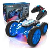 Force1 Tornado Blue LED Remote Control Car for Kids- Double Sided Driving Fast RC Cars 360 Flips, Outdoor 4WD Off Road Stunt RC Car, All Terrain Tires, RC Crawler Rechargeable Battery, 2.4GHz Remote Force1 Tornado Blue LED Remote Control Car for Kids- Double Sided Driving Fast RC Cars 360 Flips, Outdoor 4WD Off Road Stunt RC Car, All Terrain Tires, RC Crawler Rechargeable Battery, 2.4GHz Remote