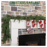 2 Pcs 6 Feet Christmas Garland - Real Touch Norfolk Pine Garland - Green Realistic Pine Garland for Table Mantel Indoor Outdoor Holiday Decor - Greenery Christmas Decorations - Free LED String Lights 2 Pcs 6 Feet Christmas Garland - Real Touch Norfolk Pine Garland - Green Realistic Pine Garland for Table Mantel Indoor Outdoor Holiday Decor - Greenery Christmas Decorations - Free LED String Lights