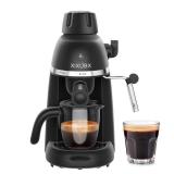 XIXUBX Coffee Machine, 3.5 Bar Espresso & Cappuccino Machine with Steam Wand, Compact Design Coffee Maker for Latte, Safety Lock & Tritan Cups, 800w, Black XIXUBX Coffee Machine, 3.5 Bar Espresso & Cappuccino Machine with Steam Wand, Compact Design Coffee Maker for Latte, Safety Lock & Tritan Cups, 800w, Black