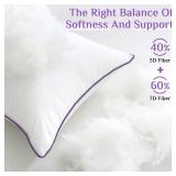 JOLLYVOGUE Euro Size Pillows Set of 2, 26'' x 26'' Cooling Bed Throw Pillows with Super Soft Down Alternative Fill, Luxury Fluffy Hotel Quality for Bed, Couch, and Sofa JOLLYVOGUE Euro Size Pillows Set of 2, 26'' x 26'' Cooling Bed Throw Pillows with Super Soft Down Alternative Fill, Luxury Fluffy Hotel Quality for Bed, Couch, and Sofa