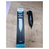 SIMPLETaste Milk Frother Handheld Battery Operated Electric Foam Maker, Black Drink Mixer with Stainless Steel Whisk for Cappuccino, Bulletproof Coffee, Latte SIMPLETaste Milk Frother Handheld Battery Operated Electric Foam Maker, Black Drink Mixer with Stainless Steel Whisk for Cappuccino, Bulletproof Coffee, Latte