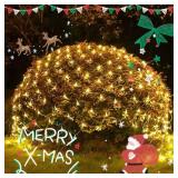 JMEXSUSS Net Lights Outdoor Mesh Lights, 200 LED 9.8ft x 6.6ft Christmas Net Light Outdoor Waterproof, Plug in Bush Light for Lawn Ceiling Hedge Garden Patio Christmas Tree Decor(Warm White) JMEXSUSS Net Lights Outdoor Mesh Lights, 200 LED 9.8ft x 6.6ft Christmas Net Light Outdoor Waterproof, Plug in Bush Light for Lawn Ceiling Hedge Garden Patio Christmas Tree Decor(Warm White)