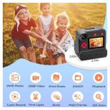 Instant Print Camera for Kids, 1080P Kids Instant Cameras,HD Digital Video Cameras Toddler 3 Print Paper & 32G Card,Christams Birthday Gifts for Girls Boys Age 3-12 (Black) Instant Print Camera for Kids, 1080P Kids Instant Cameras,HD Digital Video Cameras Toddler 3 Print Paper & 32G Card,Christams Birthday Gifts for Girls Boys Age 3-12 (Black)