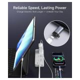 Lightning to USB C Adapter 4 Pack for iPhone 17 16 15 Pro Max - Fast Charging & Data Transfer, USB-C Charger Adapter Compatible with iPhone & Samsung Galaxy Phones (Not for Audio/OTG) - Grey Lightning to USB C Adapter 4 Pack for iPhone 17 16 15 Pro Max - Fast Charging & Data Transfer, USB-C Charger Adapter Compatible with iPhone & Samsung Galaxy Phones (Not for Audio/OTG) - Grey