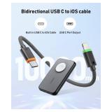 VEGER Portable Charger with Built in Cable(Removable), 10000mAh Mini Power Bank Battery Pack, PD 20W Fast Charger Travel Accessory Compatible with iPhone 15/14/13 Pro Max, Sumsang, Apple Watch-Green VEGER Portable Charger with Built in Cable(Removable), 10000mAh Mini Power Bank Battery Pack, PD 20W Fast Charger Travel Accessory Compatible with iPhone 15/14/13 Pro Max, Sumsang, Apple Watch-Green