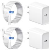 iPhone 17 Charger Fast Charging 20W USB C Charger Block & 10FT Fast Charging Cable Compatible with iPhone 17/17 Air/17 Pro/17 Pro Max/16/15 Series/iPad Pro and More iPhone 17 Charger Fast Charging 20W USB C Charger Block & 10FT Fast Charging Cable Compatible with iPhone 17/17 Air/17 Pro/17 Pro Max/16/15 Series/iPad Pro and More