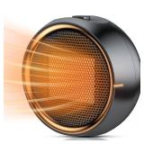ASNUG Space Heater, Portable Electric 500W PTC Ceramic Heaters for Indoor Use, Efficient Fast Heating, Tip-Over & Overheat Protection, Quiet Small Mini Desk Heater for Bathroom Home Office Bedroom ASNUG Space Heater, Portable Electric 500W PTC Ceramic Heaters for Indoor Use, Efficient Fast Heating, Tip-Over & Overheat Protection, Quiet Small Mini Desk Heater for Bathroom Home Office Bedroom