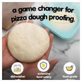 KEVJES 500ml Individual Pizza Dough Proofing Container with Airtight Lid â Ideal for Neapolitan Pizza Dough Cold Fermentation, Food Grade Silicone, Freezer & Dishwasher Safe â 3 Pack (Green) KEVJES 500ml Individual Pizza Dough Proofing Container with Airtight Lid â Ideal for Neapolitan Pizza Dough Cold Fermentation, Food Grade Silicone, Freezer & Dishwasher Safe â 3 Pack (Green)