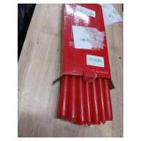 Grcdoyvl 14 Pack Tall Red Taper Candles - 10 Inch Red Dripless, Unscented Dinner Candle - Paraffin Wax with Cotton Wicks - 8 Hour Burn Time. Grcdoyvl 14 Pack Tall Red Taper Candles - 10 Inch Red Dripless, Unscented Dinner Candle - Paraffin Wax with Cotton Wicks - 8 Hour Burn Time.