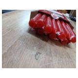 Grcdoyvl 14 Pack Tall Red Taper Candles - 10 Inch Red Dripless, Unscented Dinner Candle - Paraffin Wax with Cotton Wicks - 8 Hour Burn Time. Grcdoyvl 14 Pack Tall Red Taper Candles - 10 Inch Red Dripless, Unscented Dinner Candle - Paraffin Wax with Cotton Wicks - 8 Hour Burn Time.