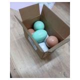 Wooden Fake Eggs-6Piece by Green FABWOOD Wooden Fake Eggs-6Piece by Green FABWOOD