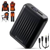 Somido 18400mAh Heated Vest Battery Pack 7.4V Fast Charging Rechargeable Heated Jacket Battery Pack with Digital Display Adapter Cable for ORORO Venustas GOTOBI Weamest TODWARM Arris Glaais Topdot Somido 18400mAh Heated Vest Battery Pack 7.4V Fast Charging Rechargeable Heated Jacket Battery Pack with Digital Display Adapter Cable for ORORO Venustas GOTOBI Weamest TODWARM Arris Glaais Topdot
