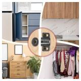 TIXIPEM Magnetic Cabinet Door Catch [8pcs] - Magnets for Closure Use for Kitchen & Bathroom Cupboard & Wardrobe & Closet & Closures & Cabinet Door Drawer Latch - [Black - 1.4 in]