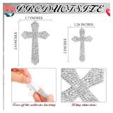 Frienda 8 Pieces Silver Bling Cross Car Decals Waterproof Rhinestone Stickers with Self-Adhesive Backing for Decor Bumper Window Laptops Luggage Car Interior Exterior Window Motorcycle Helmet Frienda 8 Pieces Silver Bling Cross Car Decals Waterproof Rhinestone Stickers with Self-Adhesive Backing for Decor Bumper Window Laptops Luggage Car Interior Exterior Window Motorcycle Helmet