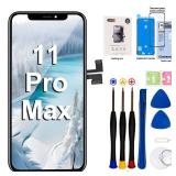 EFAITHFIX for iPhone 11 Pro Max LCD Screen Replacement 6.5 Inch Assembly Display 3D Touch Screen Digitizer with Repair Tools Kit Waterproof Adhesive Tempered Glass Protector for A2161, A2220, A2218 EFAITHFIX for iPhone 11 Pro Max LCD Screen Replacement 6.5 Inch Assembly Display 3D Touch Screen Digitizer with Repair Tools Kit Waterproof Adhesive Tempered Glass Protector for A2161, A2220, A2218