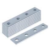 heneng 9 Pcs 4 Hole Flat Plate Fitting for 1-5/8\' Strut Channel, Splice Plate Connector Bracket, 3/16\' Thick heneng 9 Pcs 4 Hole Flat Plate Fitting for 1-5/8\' Strut Channel, Splice Plate Connector Bracket, 3/16\' Thick
