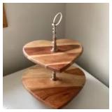 Heart Shaped Wooden Display Stand Heart Shaped Wooden Display Stand