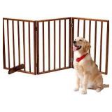Decorative Pet Gate with Metal Bars Decorative Pet Gate with Metal Bars