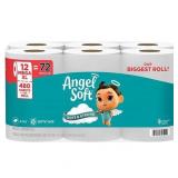 Angel Soft Mega XL 2-Ply Toilet Paper - 480.0 ea x 12 pack