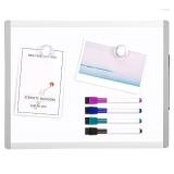4 Pack Dry Erase Board, 11' x 14' Magnetic Small Whiteboard, 4 Magnets and 8 Markers