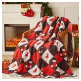Christmas Knit Throw Blanket - Super Soft Cozy Fuzzy Blanket 60'x80'