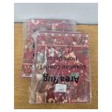 Christmas Scene Area Rug Set of 2, 24in x 35in