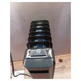 1500-Watt Black Indoor Electric Oil-Filled Radiator Convection Radiant Space Heater with Remote Control for Living Space - Retail: $100