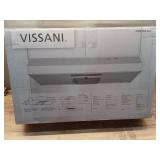 Arno 30 in. 240 CFM Convertible Under Cabinet Range Hood in White with Lighting and Charcoal Filter - Retail: $79