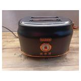 Dorset 2-Slice Wide Slot Stainless Steel Toaster - Black and Copper: Haden Retro Toaster, 900W, Spot Clean - Retail: $75