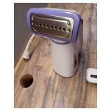 Smartek ST-53W Portable Handheld Fabric Clothes Garment Steamer with Fabric Brush (White & Purple)