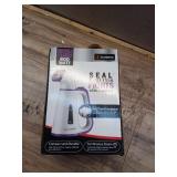 Smartek ST-53W Portable Handheld Fabric Clothes Garment Steamer with Fabric Brush (White & Purple)