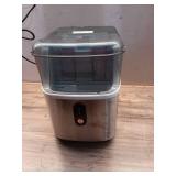 9.1 in. 35 lb. Nugget Ice Countertop Portable Ice Maker in Stainless Steel with 6-Minute Ice Ready and Auto-Cleaning - Retail: $170