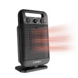 Lasko - 1500-Watt Oscillating Personal Tabletop Ceramic Space Heater with Adjustable Thermostat - Black - Retail: $56