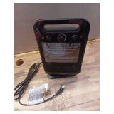 Lasko - 1500-Watt Oscillating Personal Tabletop Ceramic Space Heater with Adjustable Thermostat - Black - Retail: $56