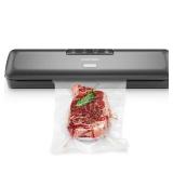 Black Food Vacuum Sealer Machine with Storage Bags