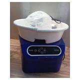 Pottery Wheel, 11 in. Pottery Forming Machine, 350-Watt Electric Wheel for Pottery with Foot Pedal and LCD Screen, Blue - Retail: $101