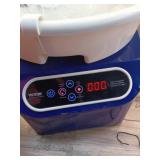 Pottery Wheel, 11 in. Pottery Forming Machine, 350-Watt Electric Wheel for Pottery with Foot Pedal and LCD Screen, Blue - Retail: $101