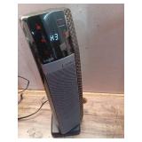 Lasko 22  Elite Collection Ceramic Tower Space Heater with Timer  Remote CT22445  Black