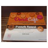 Donut Cafe Single Serve Coffee Pods for Keurig K-Cup Brewers  French & Dark Roast  80 Count (Best before 2027)