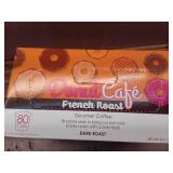 Donut Cafe Single Serve Coffee Pods for Keurig K-Cup Brewers  French & Dark Roast  80 Count (Best before 2027)