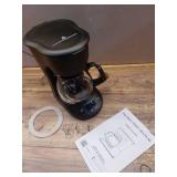 Coffee Maker Delay Brew, Keep Warm, Reusable Filter, Overheat-Protection,25oz, Black