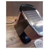 2 Cups Stainless Steel Coffee Maker with Milk Frother Steam Wand, 45 oz. Removable Water Tank for Cappuccino - Retail: $100