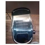 2 Cups Stainless Steel Coffee Maker with Milk Frother Steam Wand, 45 oz. Removable Water Tank for Cappuccino - Retail: $100