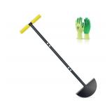 Colwelt Half Moon Edger Lawn Tool, Lawn Edgers with Soft Handle, Manual Lawn Edger for Grass, Borders Sidewalks, Driveways, Gardens, 38-Inch