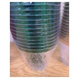 60PCS Merry Christmas Party Cups - Christmas Disposable Cups 9 Oz Clear Party Cups Wine Glasses Disposable Clear Plastic Cocktail Cups Tumblers Drinking Cups for Xmas Parties