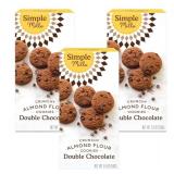 (Best by January 19th 2026) Simple Mills Almond Flour Double Chocolate Chip Cookies, Gluten Free and Delicious Crunchy Cookies, Organic Coconut Oil, Good for Snacks (Packaging May Vary), 5.5 Ounce (Pa
