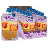 (Best by February 5th 2026) Plum Organics - 6+ Months Organic Baby Food - Peach, Banana & Apricot - Non-GMO - Fruit & Veggie Blends On-The-Go Pouches for Baby & Toddler Meals - Quality Tested Ingredie
