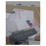 VUSIGN Small Dry Erase Whiteboard, 11 x 14 Inches White Board for Students, Fridge, Locker, Mini Dry Erase Board, Aluminum Frame, 4 Pack