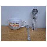Pop Pop's Ice Cream Bowl and Spoon Set